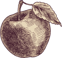 Etched apple