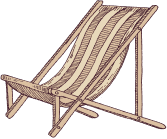 Etched deck chair